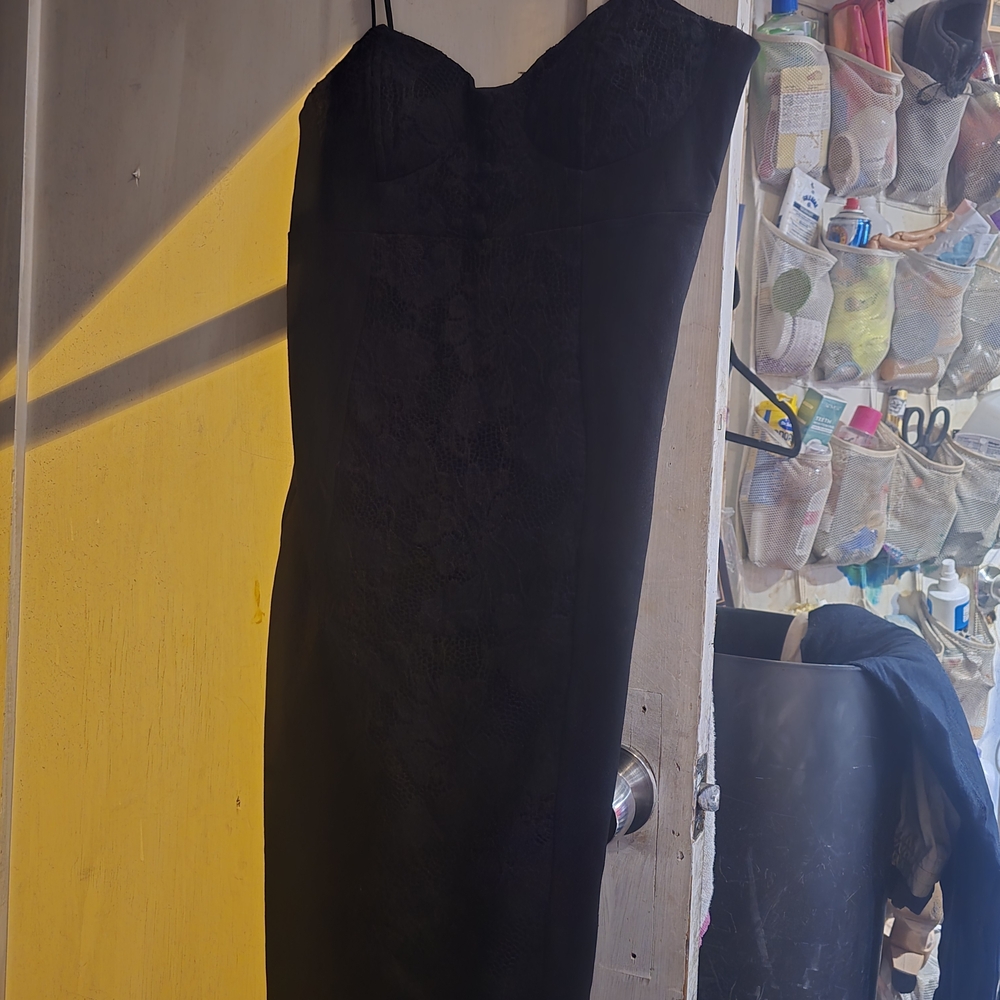 Socialite Black Strapless Dress
